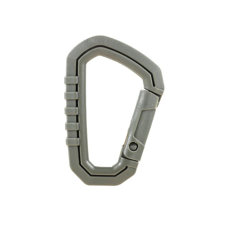 5pcs Outdoor Carabiner Molle Keychain Hook Camping D Buckle (Army Green)