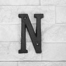 Metal Letters Cast Iron House Sign Doorplate DIY Cafe Wall Decoration (N) Newly