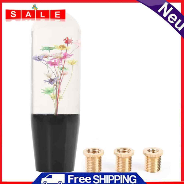 Crystal Acrylic Gear Shift Knob Car Gear Shifter Stick Knob Universal Bouquet