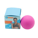 TPE Lacrosse Ball Sports Yoga Muscle Relax Roller Fitness Massage(Rose Red)