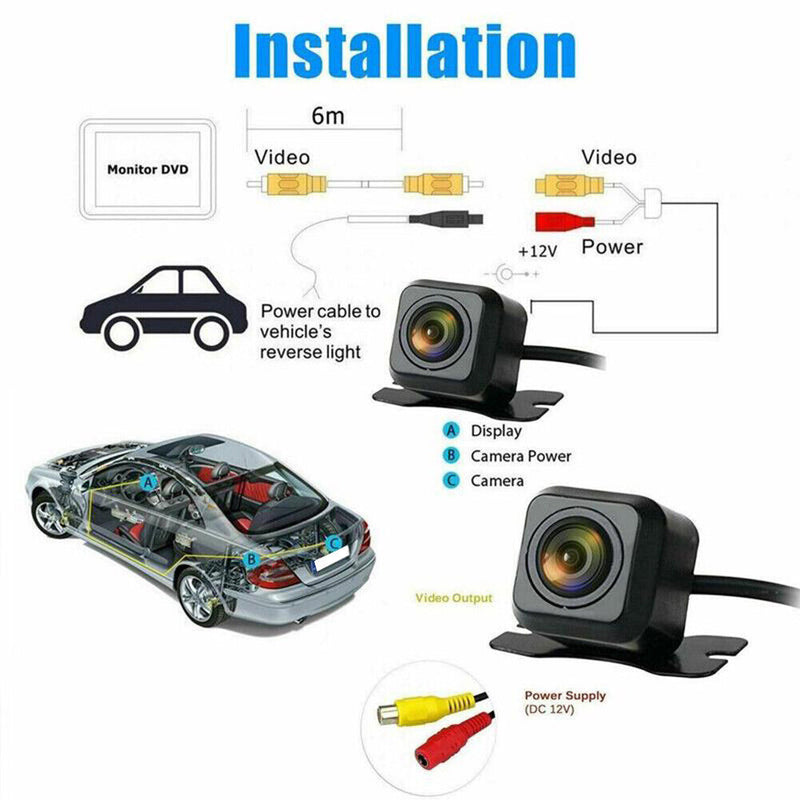Car Rear View HD Camera Reversing Car 170 Degree Vehicle Video Parking Monitor