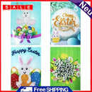 4pcs DIY 5D Diamond Painting Gift Easter Greeting Fixed Cards Party Mosaic Kit