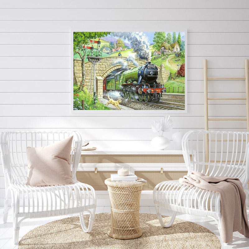 5D DIY Diamond Painting, Train Leaving the Tunnel, Kits, Full Round