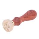 Retro Lily Pattern Rosewood Handle Sealing Wax Seal Stamps Post Decor(K06) Newly