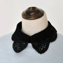 Elegant False Blouse Collar Women Hollow Shirt Decor Neckline (Lace Black) Newly