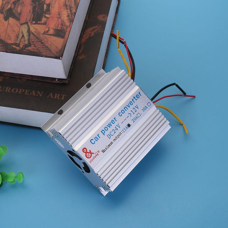 Car Truck 24V to 12V DC to DC Inverter Transformer Step Down Converter(15A)