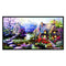 Full Cross Stitch 11CT DIY Garden Cottage Printed Embroidery Hanging Painting