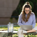 400ml Water Bottle for Travel Paper Book Cup Drinking Bottles Kettle (Grey)