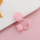 Cartoon Plugs Cover Silicone Straw Plug Cup Accessories Drinking Dust Cap