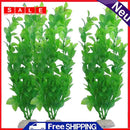 3pcs Underwater Artificial Aquatic Plant Ornaments Aquarium Fish Tank Green
