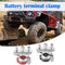 2pcs Car Battery Wire Cable Terminals Clamps Clips Connectors Universal Newly
