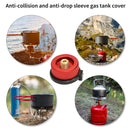Camping Stove Adapter Split Stove Gas Adapter Converters for BBQ (Red) Newly