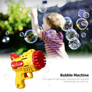Bubble Guns Toys 29 Holes Electric Bubble Machine for Kids Play (Yellow)