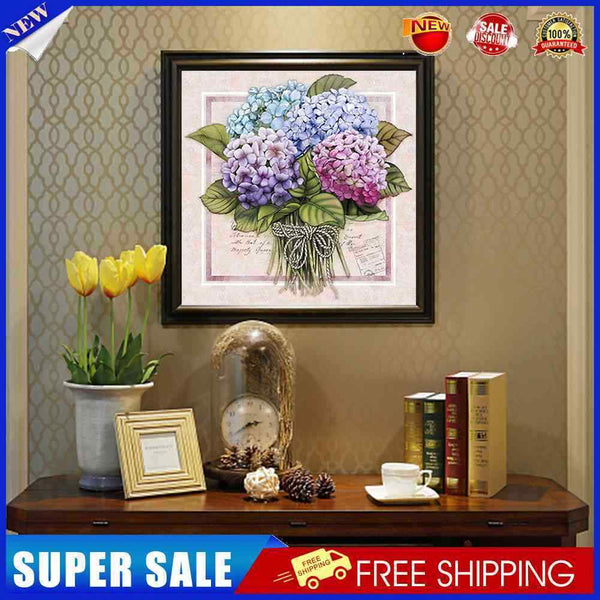 #A Flowers Series 5D DIY Full Round Drill Drawing Kit Diamond Mosaic Craft Pictu