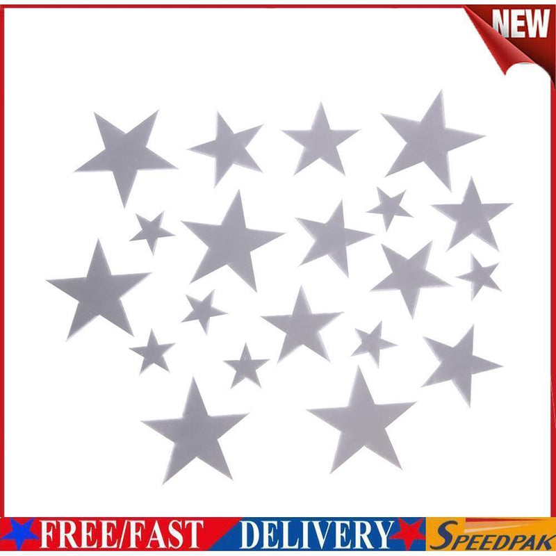 20pcs Cartoon Star Removable Mirrors Wall Stickers Children Room Wall Decor