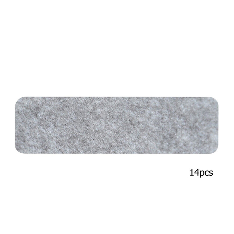 14pcs Stair Carpet Mats Self-adhesive Non-slip Stair Stepping Protector Rug
