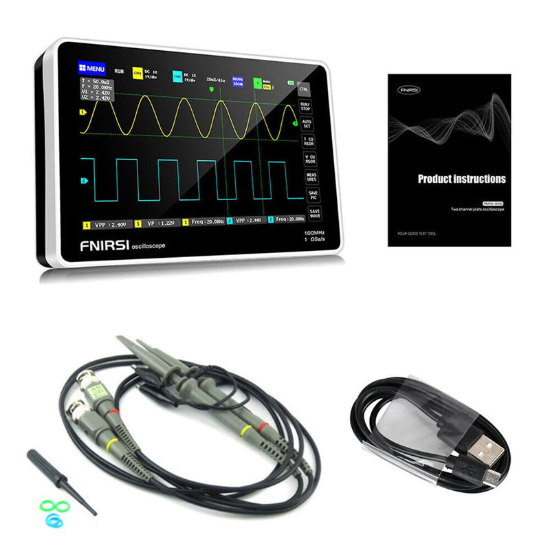 Smart Digital Dual Channel Touch Screen 100MHz Bandwidth Coupling Oscilloscope