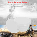 2pcs Bicycle Handleable Plug Plastic Mountain Bike Grips End Covers (White)