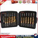 13pcs/Set Hex Shank Compound Taps HSS Screw Threaded Tap Drill Bits (B) Newly