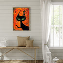 Full Round Drill Diamond Painting Halloween Kitten Kit Drawing Craft Home Dec