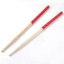 1 Pair Anti-slip 5A Music Band Maple Wood Oval Tip Drum Sticks (Red)
