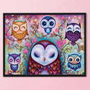 Full Embroidery Owl Pattern Stamped Canvas 11CT DIY Cross Stitch Kits Home Decor