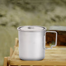 750ml Lightweight Camping Mug Titanium Cup Travel Tourist Picnic Utensils Newly