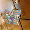 4pcs Butterfly 5D Full Drill Special Diamond Painting Key Chain Key Ring Newly