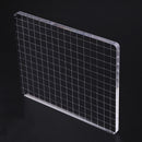 Acrylic Stamp Block Clear Stamping Tool Set with Grid Line Craft (13x16cm) Newly