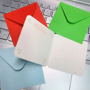 Year Merry Christmas Postcard Xmas Patterns With Envelope Mini Greeting Cards