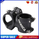MEROCA MTB Bike Stem 31.8x35mm Handlebar Aluminum Riser Fixed Parts (Black)