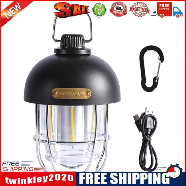 Mini Hanging USB Camping Lantern Stepless Dimming for Garden Decoration