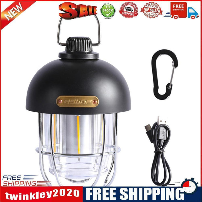 Mini Hanging USB Camping Lantern Stepless Dimming for Garden Decoration