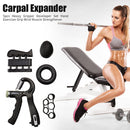 5pcs Heavy Gripper Set Hand Exerciser Grip Wrist Strength Training (Black) Newly