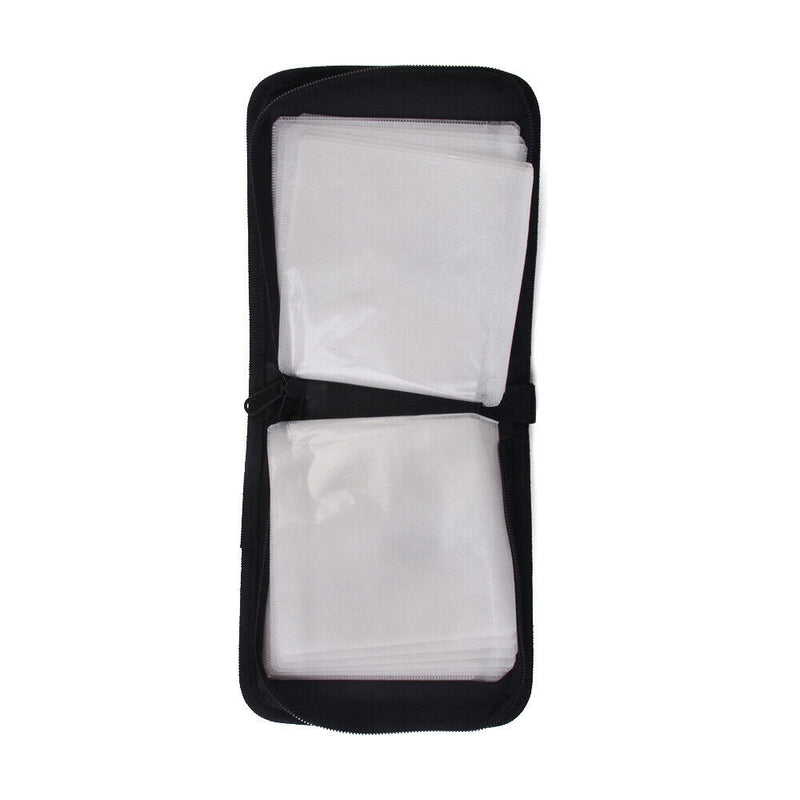 40pcs DVD Capacity World Card Pattern CD DVD Disc Holder Dustproof Carry Case