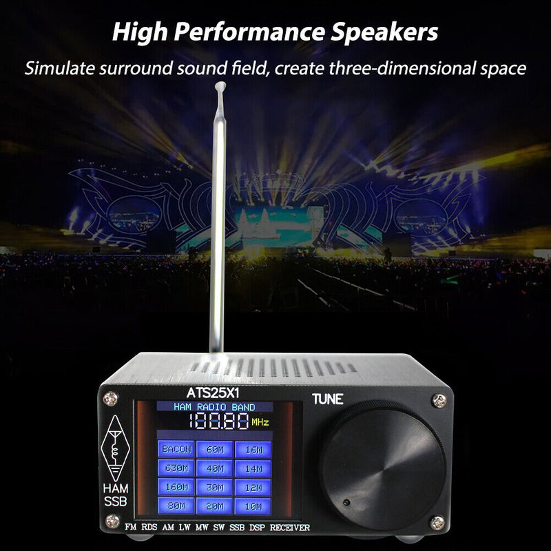 ATS-25X1 Si4732 Full Band Radio Receiver DSP Receiver FM LW SSB w/ Touch Screen