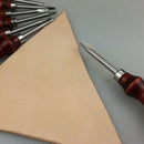 DIY Leather Craft Edge Skiving Beveling Cutting Tool with Wood Handle 1.5mm