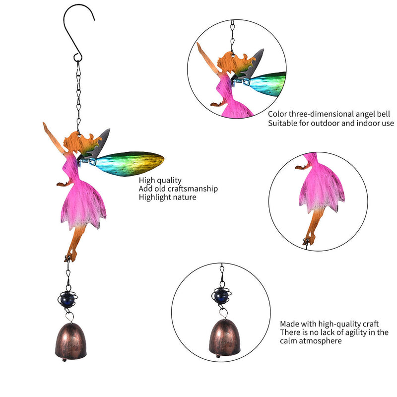 Fairy Wind Chimes Bells Hanging Decor for Garden Front Porch Yard Windows Y