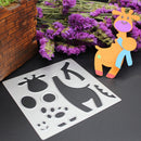 Jigsaw Puzzle Giraffe Deer DIY Cutting Dies Metal Stencils Scrapbook - 134141