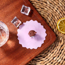 Transparent Cherry Cartoon Silicone Cup Cover Heatproof Reusable Lid (Bear)