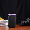Waterproof SLR Camera Drawstring Lens Pouch Protective Brushed Cover (L) Newly