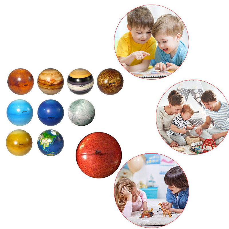 Mini Early Educational Planet Ball Child Bouncy Moon Star Globe Universe Mode