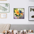 Hummingbirds Gather Honey 20X20cm Oil Paint By Numbers Picture DIY Painting