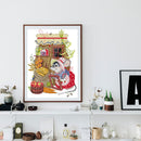 Partial Cross Stitch 14CT Cotton Thread DIY Inventory Harvest Home Decoration