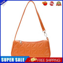 Retro Women Embossed Geometric PU Underarm Shoulder Bag Handbags (Orange)