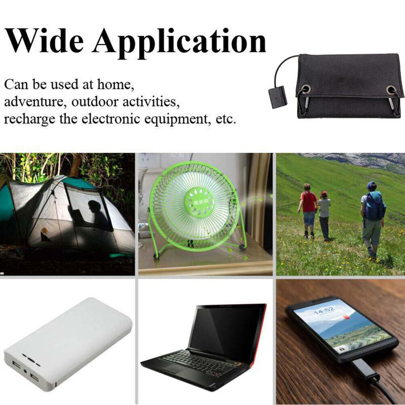 Waterproof Folding Solar Cells Charger 5V 600mA USB Output Devices Solar Pane