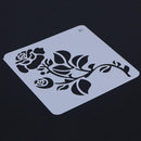 DIY Photo Album Theme Lace Ruler Scrapbook Painting Template Drawing Tool(A