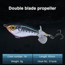 Popper Fishing Lure Topwater Floating Propeller Artificial Swimbait (9g 1)