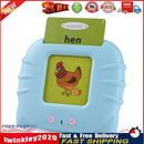 Audible Flash Cards Electronic Educational Learning Toys for Kids (Blue) Newly