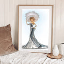 Elegant Lady Oil Paint By Numbers DIY Handpainted on Canvas Home Decoration